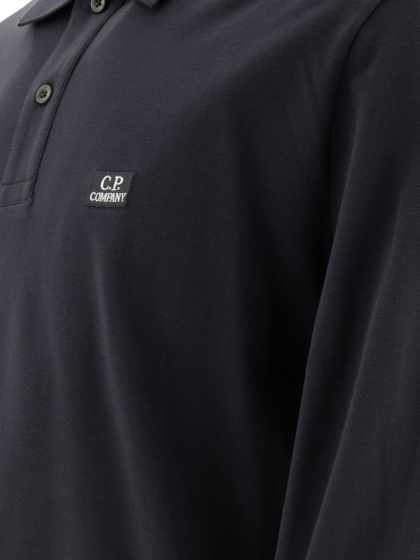 C.P. COMPANY Grey Stretch piquet polo shirt